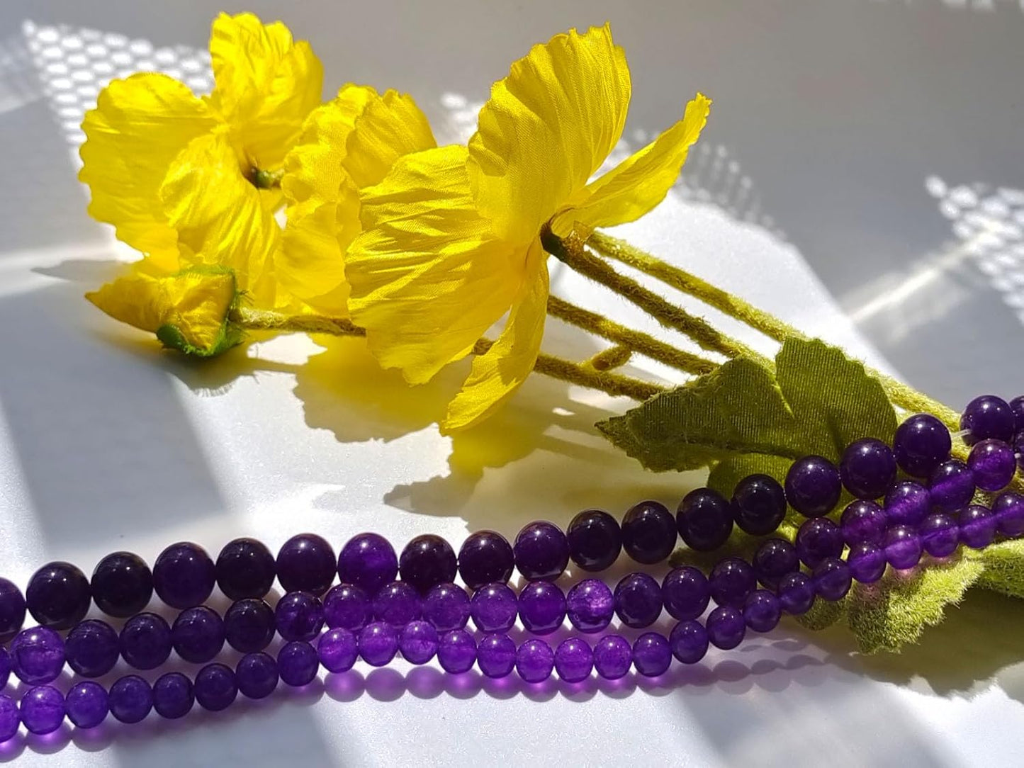 Stone Beads 8mm 100pcs Dark Purple Chalcedony Beads Round Loose Gemstones Beads for Bracelet Necklace Jewelry Making (8mm, 60833 Dark Purple Chalcedony)