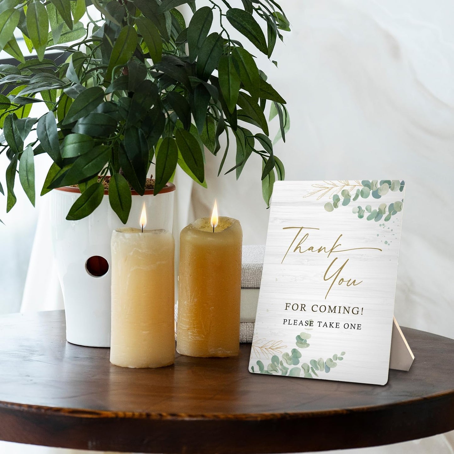 Wedding Wooden Stand 5x7 Inch,Bridal Shower Wooden Sign,Wedding Welcome Table Sign,Please Take One Sign,Baby Shower Sign,Thank You For Coming Gifts