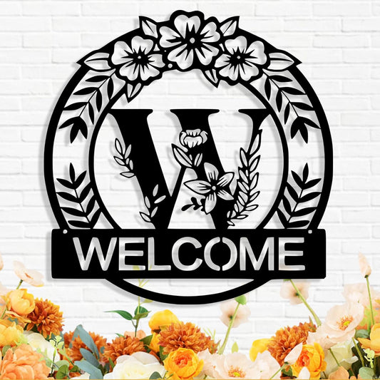 Custom Metal Name Sign, Personalized Family Last Name Signs for Home, Split Letter Monogram Wall Art Decor, Customized Metal Signs for Outdoor, Personalized Wedding Housewarming Gift