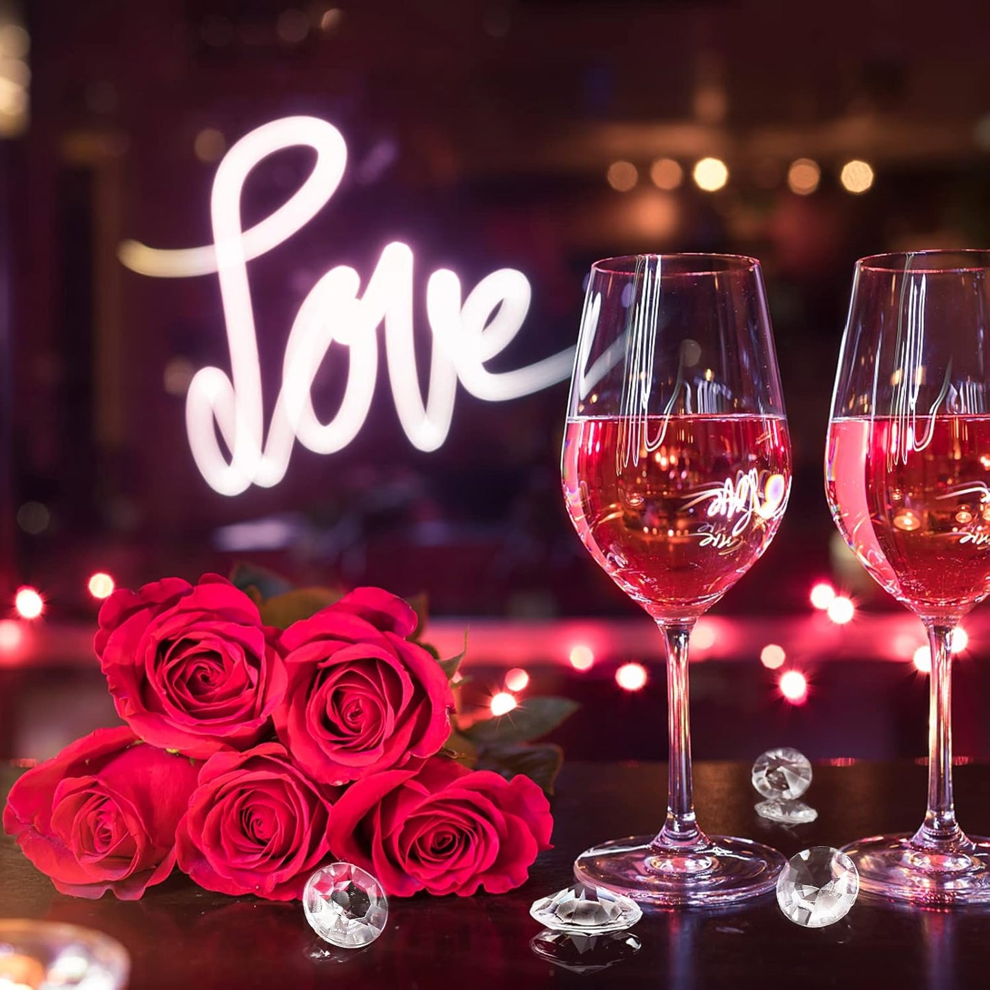 1000pcs/ Pack Wedding Table Acrylic Diamond Scatter Crystals Confetti Acrylic Gems Vase Fillers Rhinestones for Wedding, Bridal Shower, Vase Beads Decorations (10mm, Light Purple)