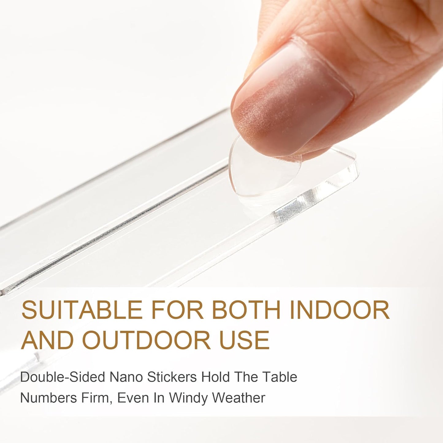 Wedding Table Numbers 1-30 Clear Acrylic Seating Number Signs for Weddings Reception Anniversary Party Decor Seat Number for Tables with Elegant Gold Lettering