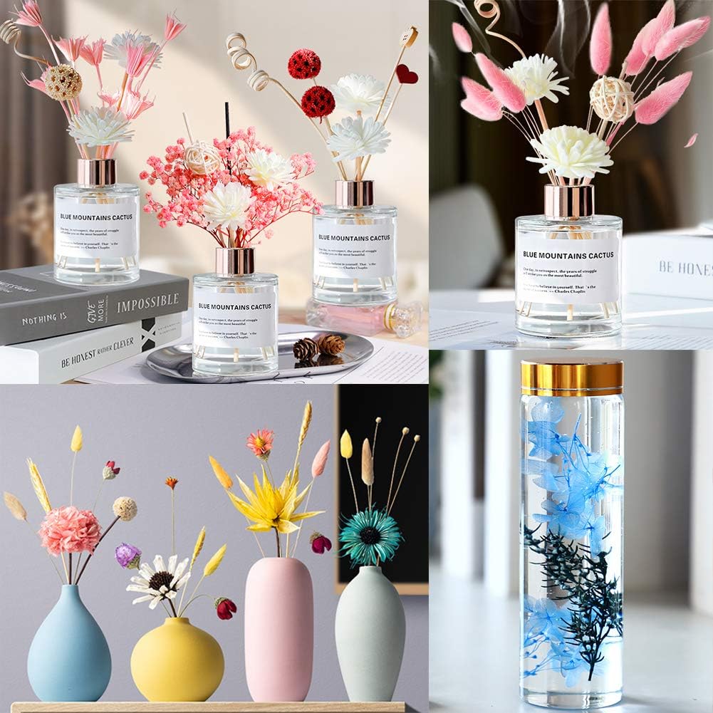 Vignee Real Dried Pressed Leaf Flowers-Multiple Colorful Pressed Flowers Daisies for Craft Resin Jewelry Making Art Craft DIY and Soap Candle Scrapbooking DIY Resin（Light Pink）