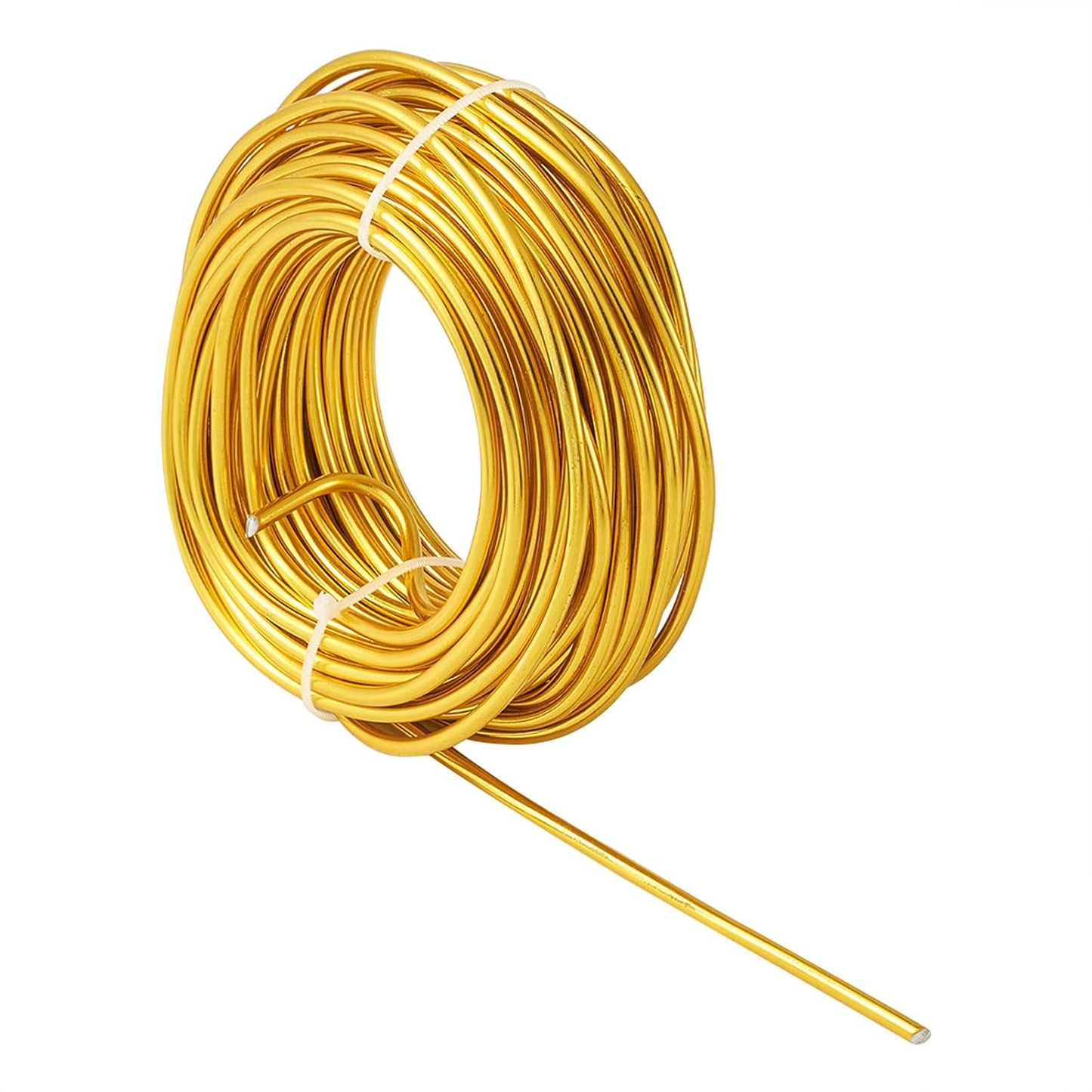 Fashewelry 32.8 Feet 5mm Gold Aluminum Wire Bendable Metal Craft Wire for Beading Sculpting Jewelry Making