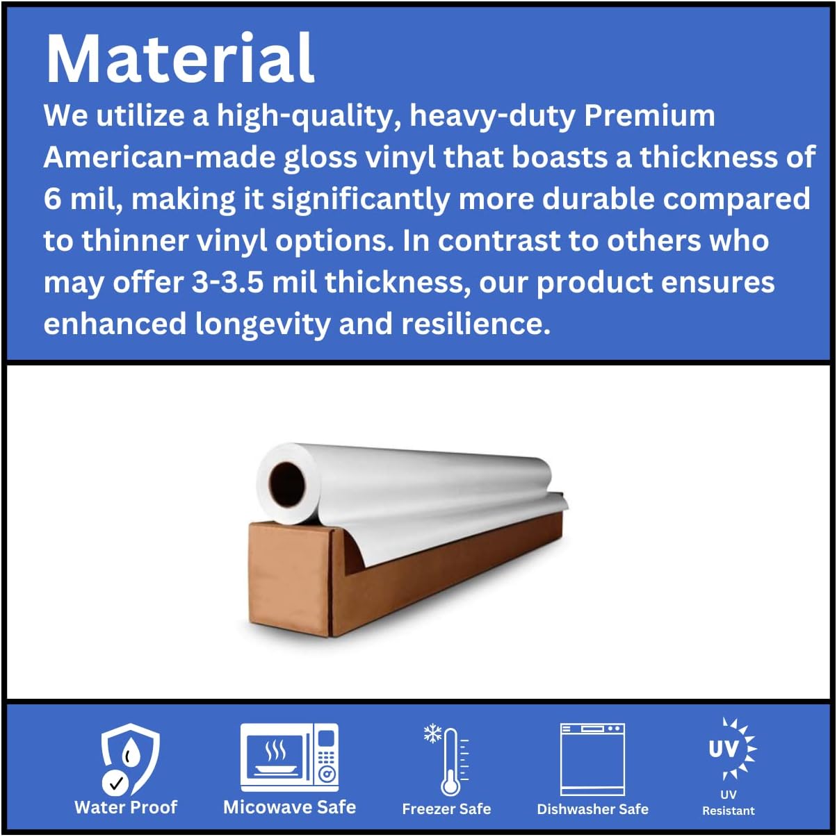 avgrafx 1.5 Inches Custom Sticker Personalized Labels Waterproof Dishwasher Safe Made USA, Custom Labels Business or Image Personalize Your Business Stickers