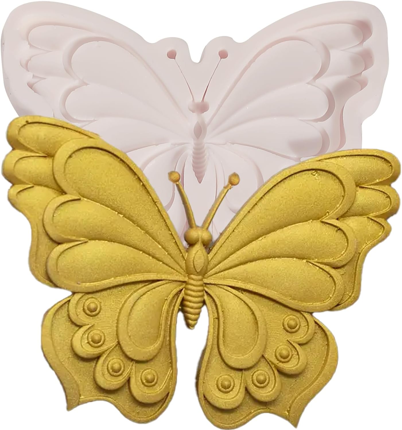 1Pcs Butterfly Silicone Mold, Chocolate Fondant Molds Butterfly Resin Mold for Home Baking Cake Decoration Cupcake Topping Candy Biscuit Flower Paste Modeling Clay Resin Crafts Wax Plaster