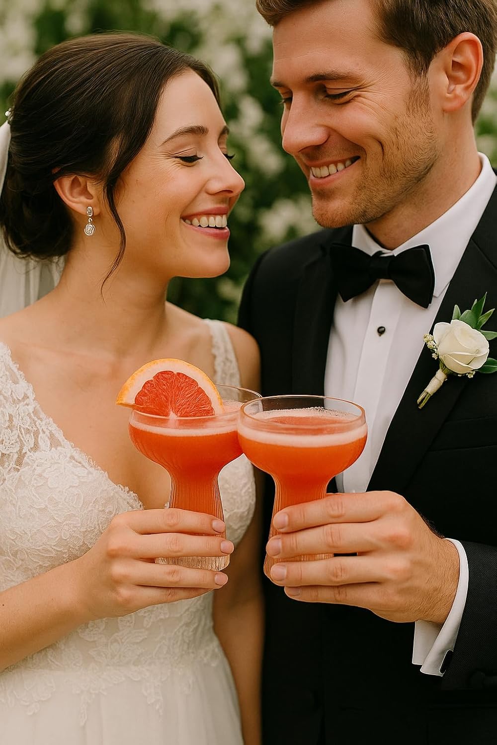 Lunara Clear Plastic Margarita Glasses, 11 oz, Set of 40, Disposable Party Cups for Cocktails (Clear Ripple Ribbed)