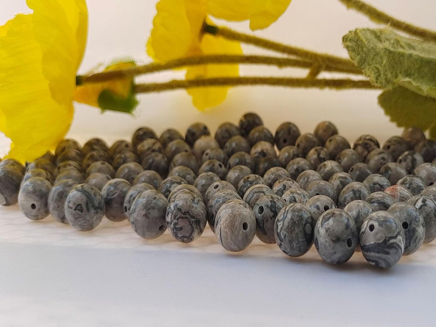 Map Jasper Beads 8mm 100pcs Round Loose Gemstones for Bracelet Necklace Jewelry Making