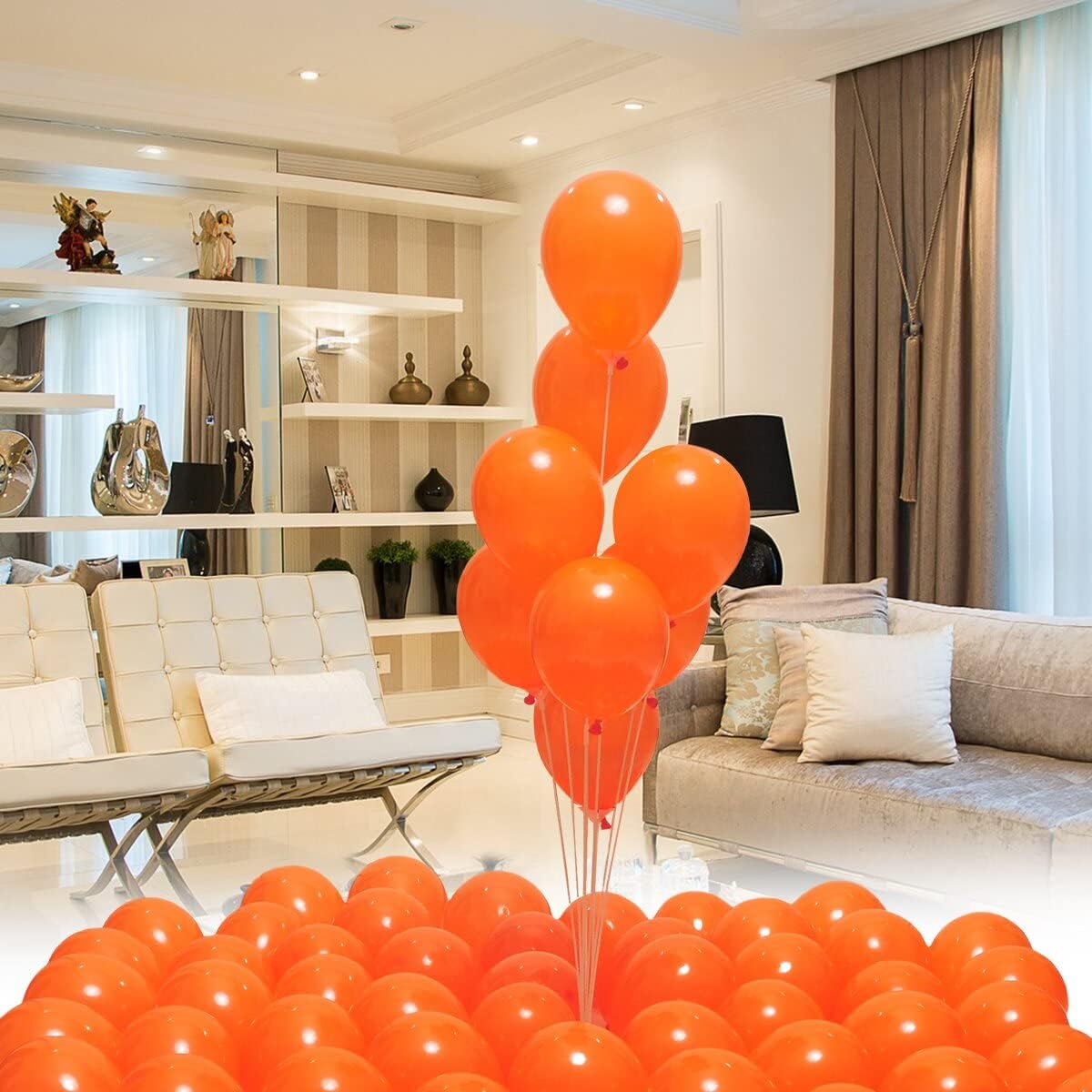 400 Pack 5 Inch Orange Latex Balloons Helium Balloons Party Balloons Decorations Supplies