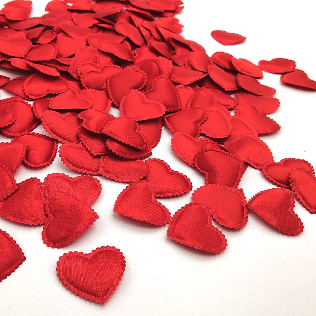Heart Confetti Decoration - Romantic Decor for Valentine's Day,Mother's Day,Birthday,Anniversary,Thanksgiving,Christmas,New Year (400PCS, Red)