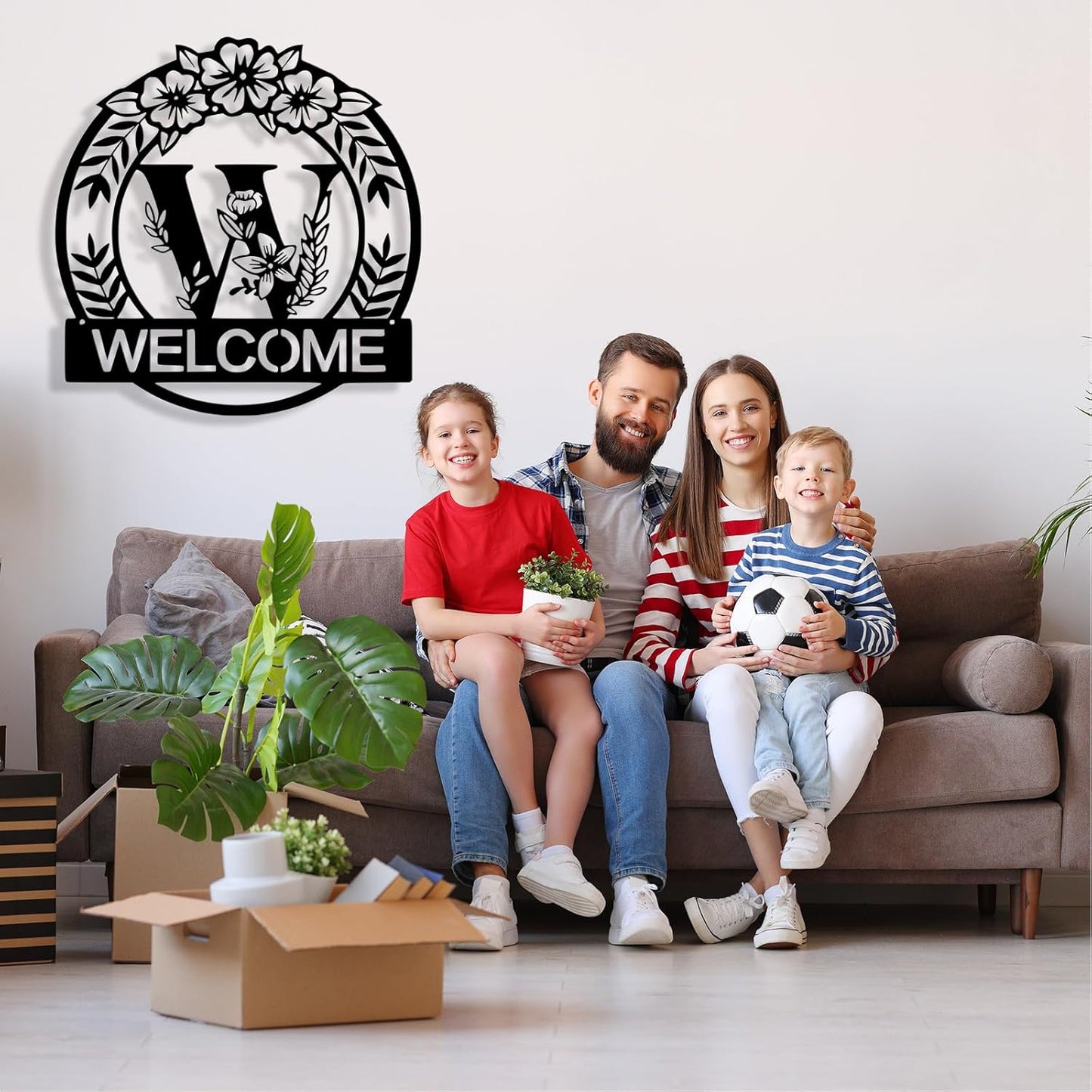 Custom Metal Name Sign, Personalized Family Last Name Signs for Home, Split Letter Monogram Wall Art Decor, Customized Metal Signs for Outdoor, Personalized Wedding Housewarming Gift