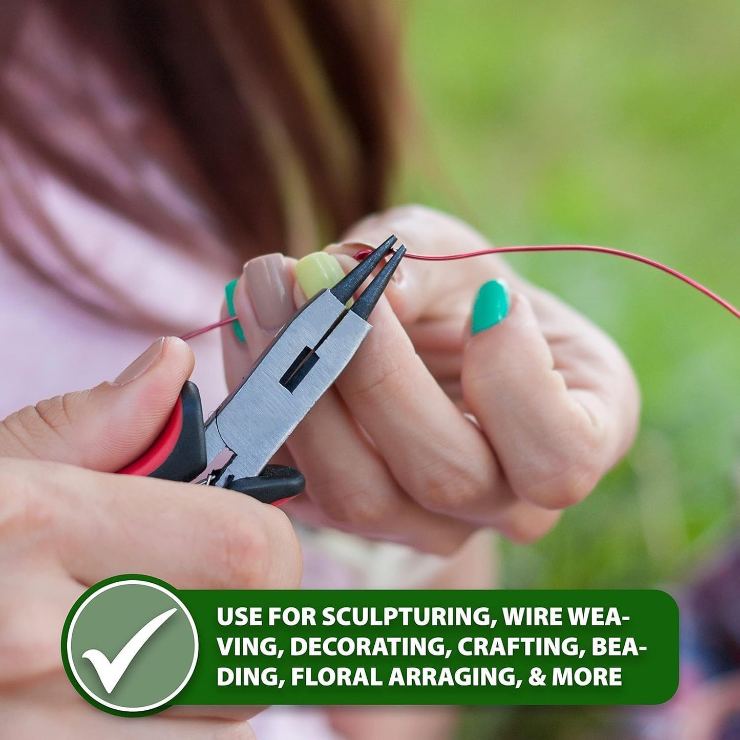 Mandala Crafts 13 Gauge Anodized Aluminum Craft Wire for Jewelry Making - 60 FT Colored Flexible Lime Green Wire - Bendable for Bonsai Armature Crafting Sculpting