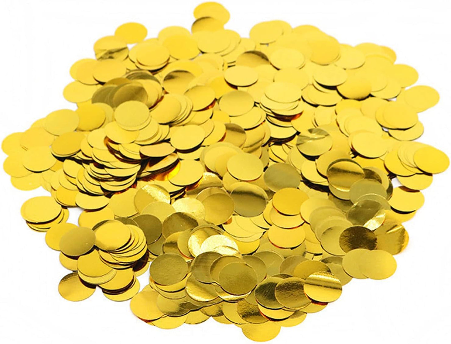 Gold Foil Confetti,Round Dots Glitter Table Confetti,Sparkling for Party Decorations(1.76 OZ)