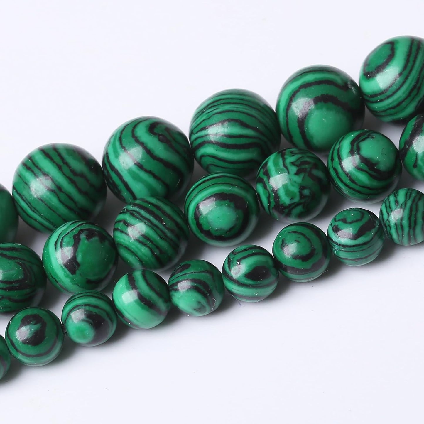 Turquoise Stone Beads Gemstone Round Crystal Energy Jade Beads Stone Beads for Jewelry Making DIY Bracelet Necklace Jewelry Making 1 Strand 15.5inch 45PCS 8MM