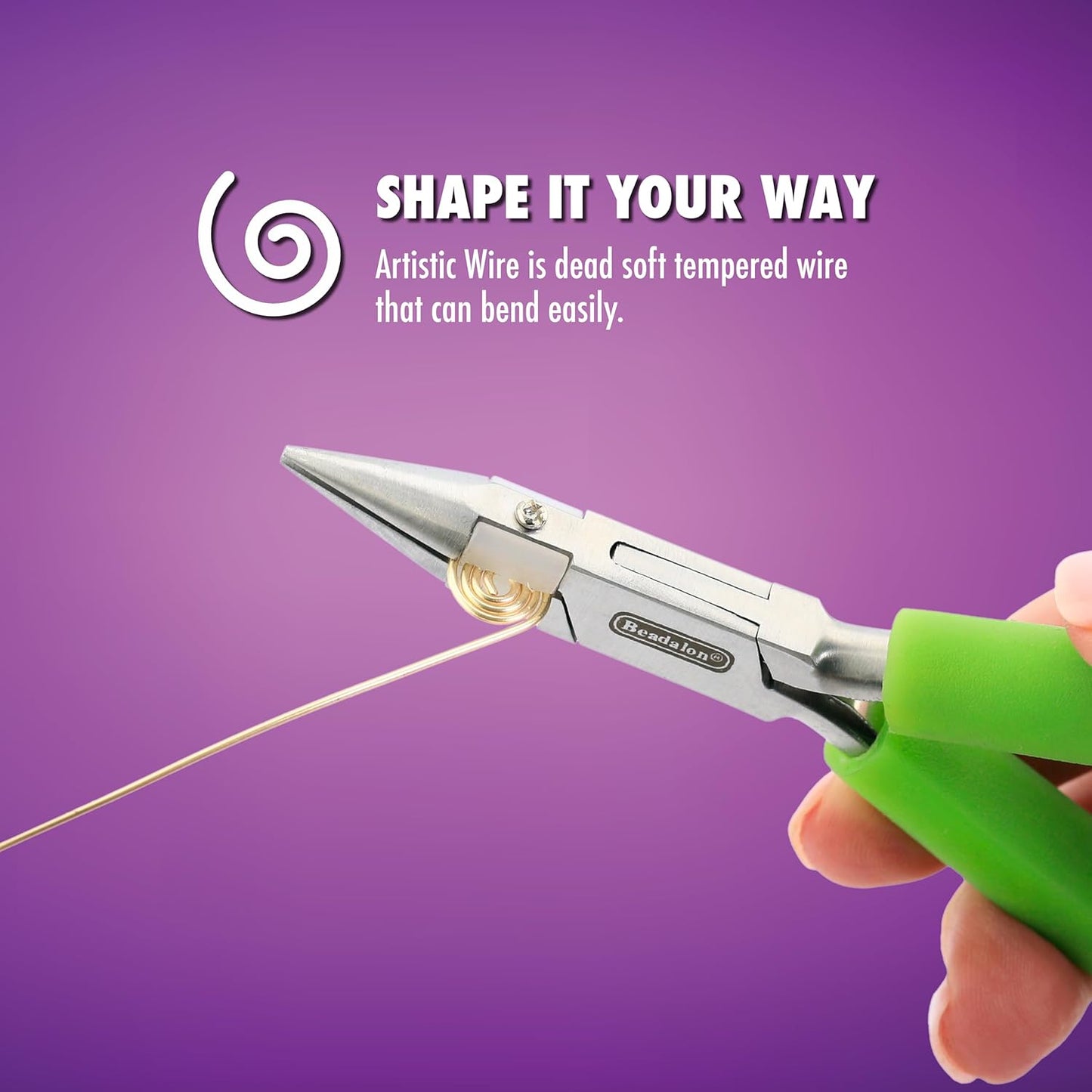 Artistic Wire, 18 Gauge Tarnish Resistant Colored Copper Craft Wire, Natural, 10 yd