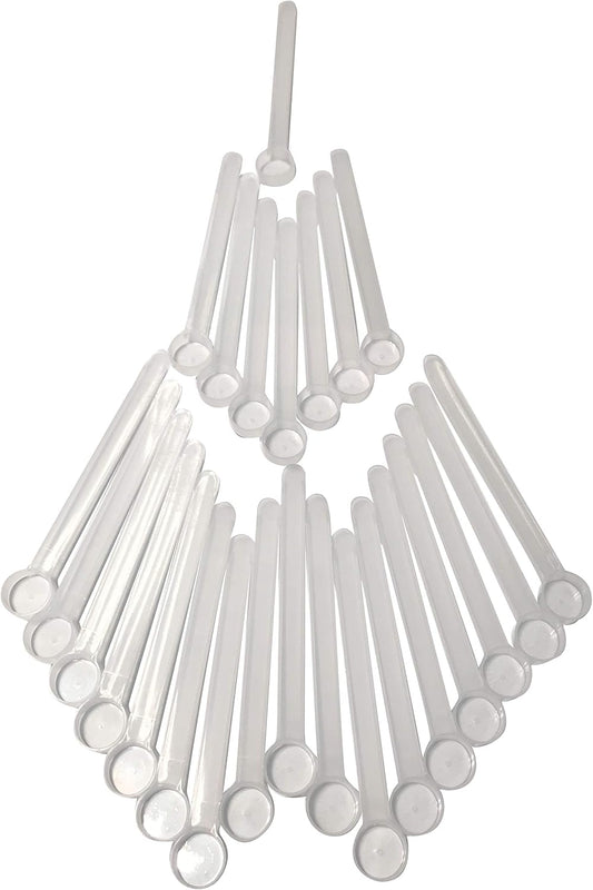 1/2 Teaspoon (2.5 mL) Long Handle Scoop for Measuring Coffee, Pet Food, Grains, Protein, Spices and Other Dry Goods (Pack of 25)