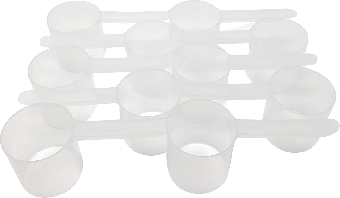 1/2 Cup (4 Oz. | 118.4 mL) Long Handle Scoop for Measuring Coffee, Pet Food, Grains, Protein, Spices and Other Dry Goods (Pack of 10)