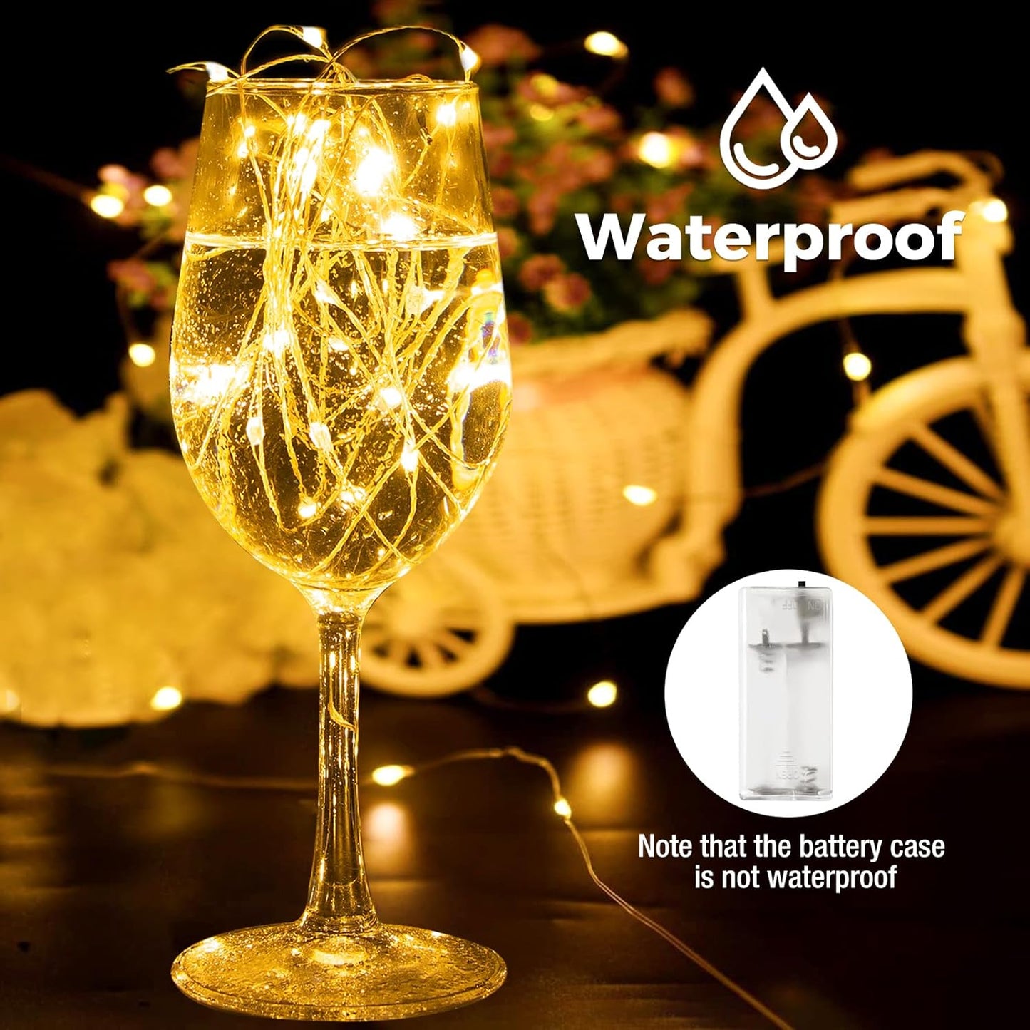 btfarm 20 Pack Fairy Lights Battery Operated with Timer, 10FT 30LED Twinkle Lights Waterproof, Copper Wire Christmas String Lights Battery Powered for Indoor Outdoor Wedding Party Holiday Decorations