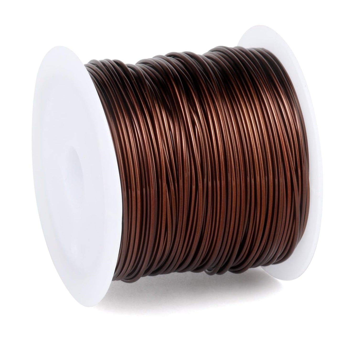 49FT Jewelry Wire 18 Gauge Tarnish-Resistant Copper Beading Wires Roll Bulk for DIY Crafts Jewelry Making, Red Brown