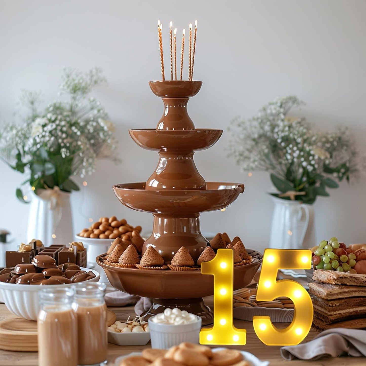 15th Birthday Decorations For Girls and Boys,15 Light Up Numbers Quinceanera Decorations,Numero 15 Decoracion Para Quinceanera,Centros De Mesa De 15 Anos,Arreglos De Mesa Para 15 Anos