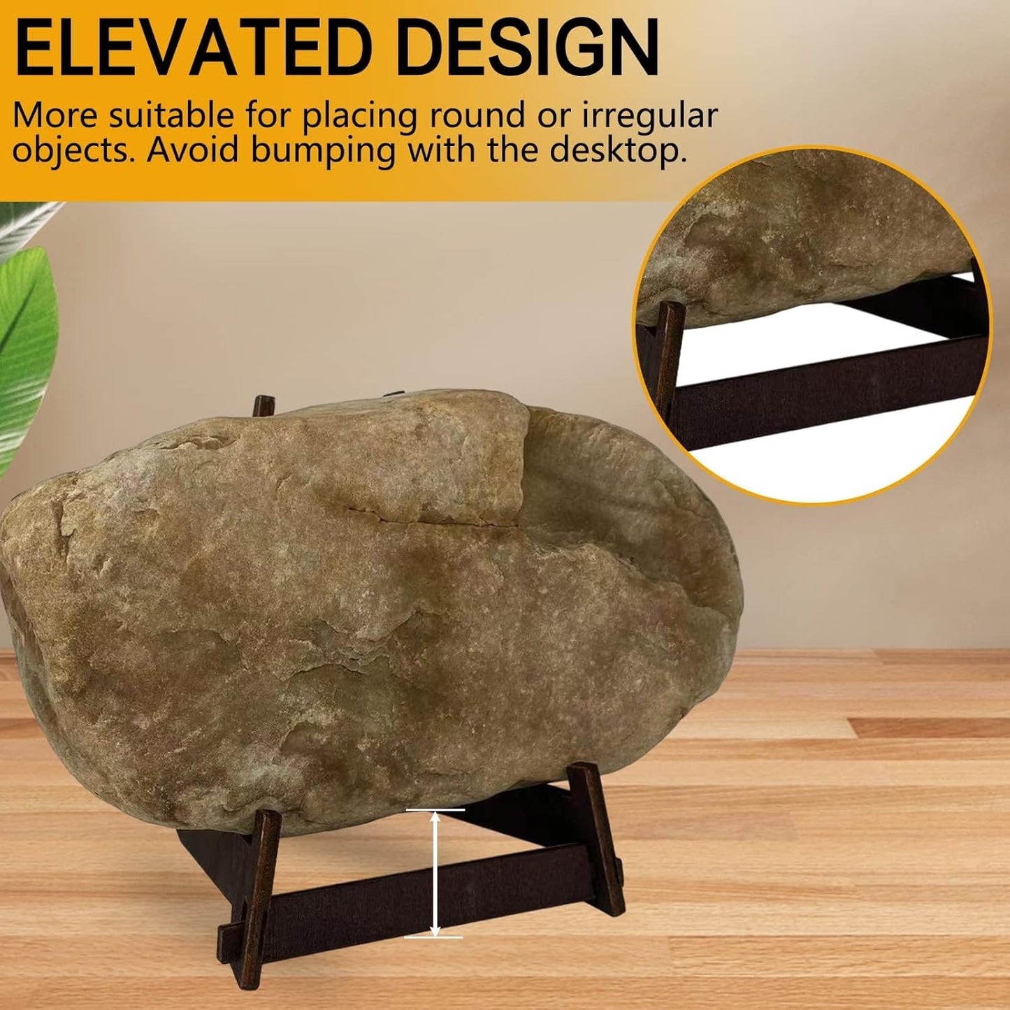 2 Pack 13 Inch Wooden Large Plate Display Stands, Book/Easel Plate Holder, Frame Holder Stand for Bowl, Pottery, Pictures, Books, Artwork