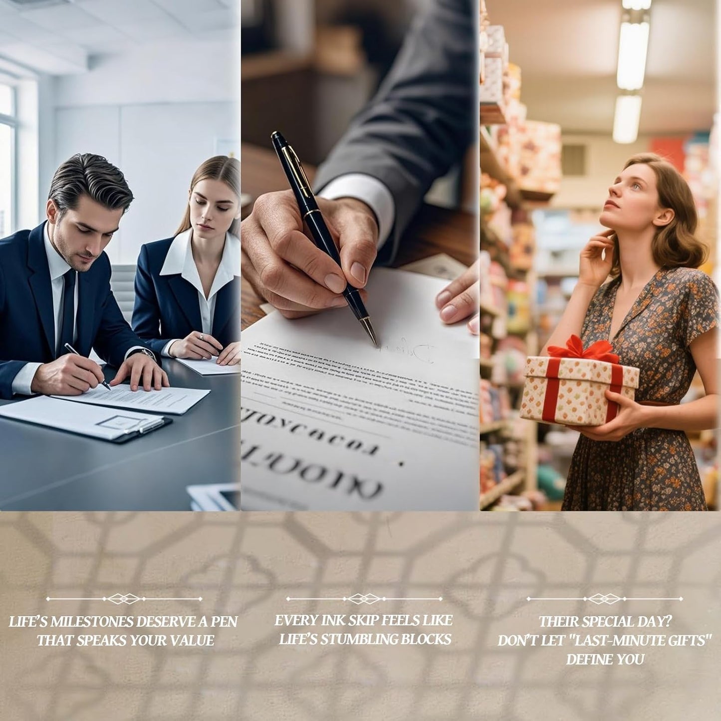 YUNCHUN Refillable Fountain Pen Fine Nib, Fancy Ink Pen with 5 Black & 5 Blue Ink Refills Cartridges, Cool Ink Pens for Writing, Business Metal, Best Gift Set for Men & Women, Blcak