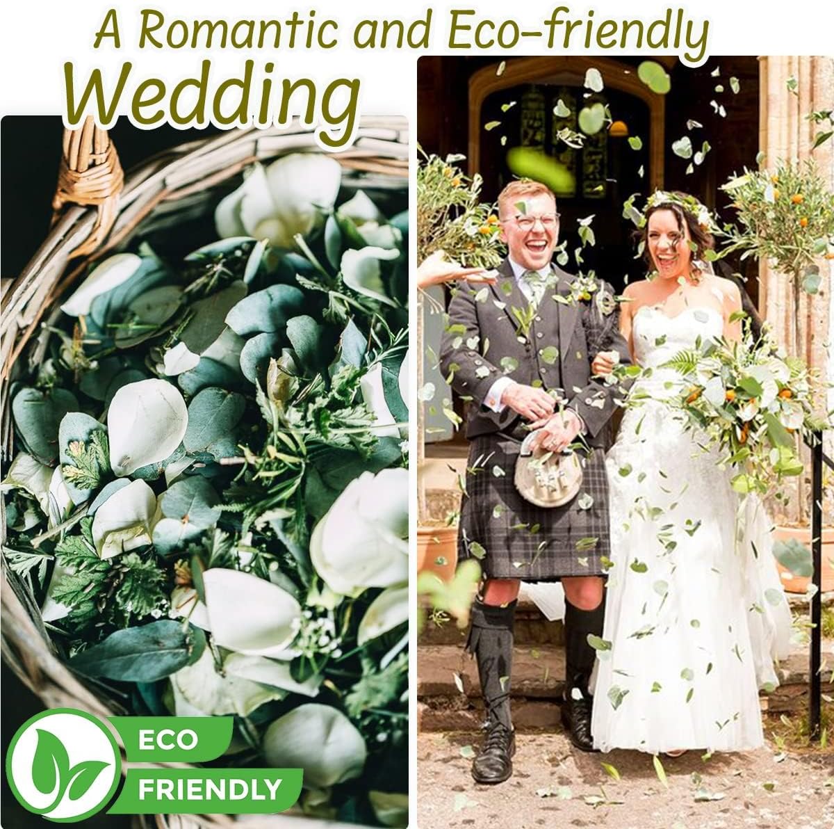 1600+Preserved Real Eucalyptus Leaves Small, Pure Natural Bulk Eucalyptus, Wedding Leaves Confetti for Anniversaries, Birthday, Graduation, Bridal Showers, Baby Shower Party Decor