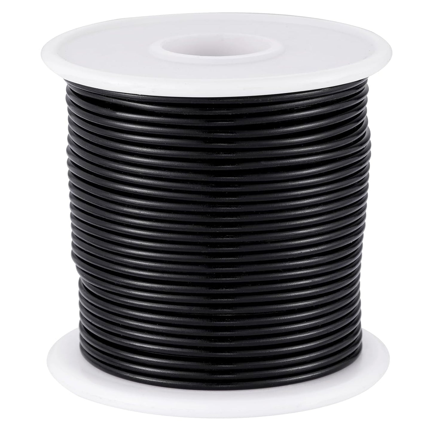 12 Gauge Black Aluminum Craft Wire (105FT) - Anodized for Jewelry Making, Beading Floral, Plant Gardening, Sculpting & Modeling Craft Wire (Black #10, 2mm)