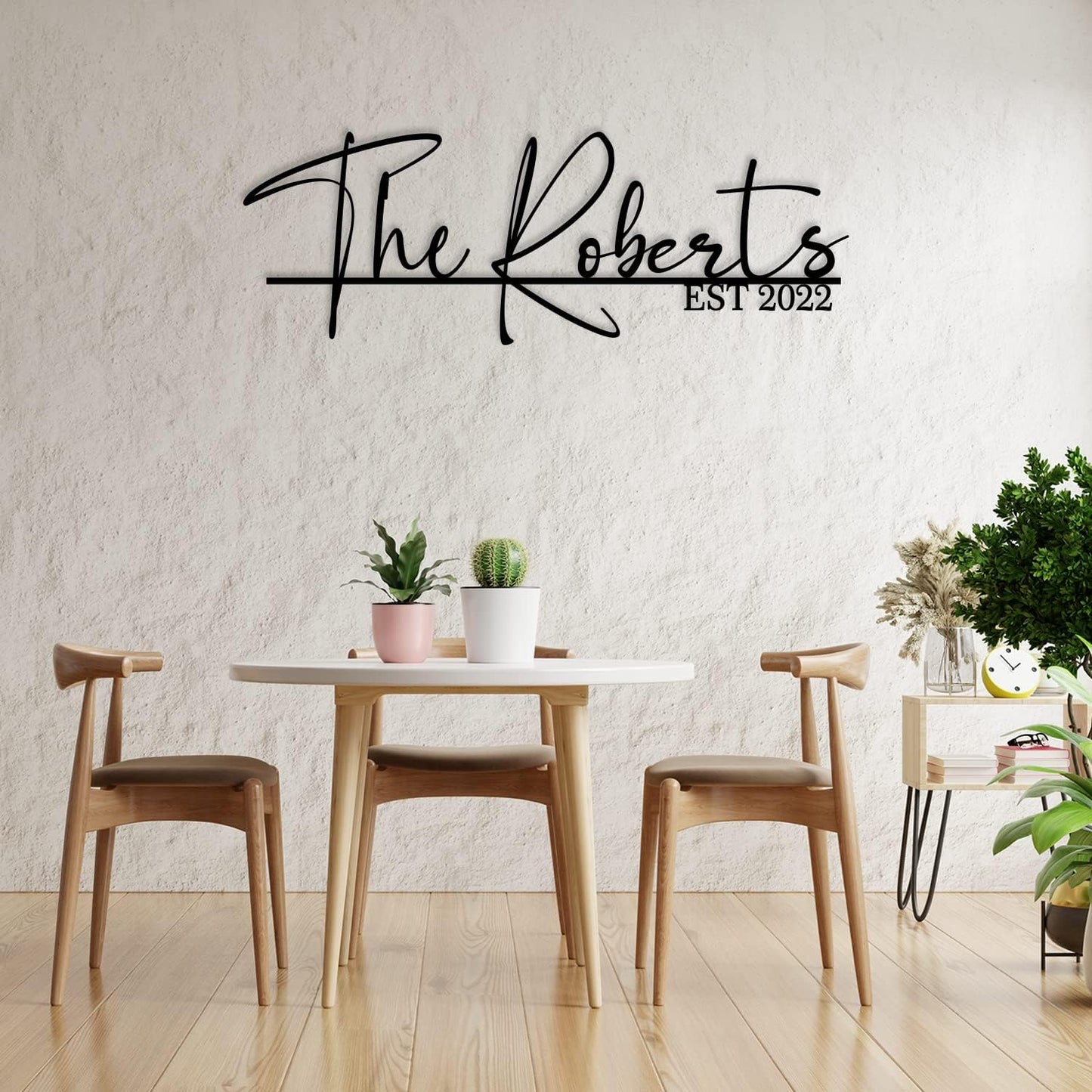 Personalized Family Name Sign Custom Metal Last Name Sign Metal Family Name Sign Wall Decor Personalized Name sign for Home Initial Split Letter Signs Door Established Split Letter Wedding Gift