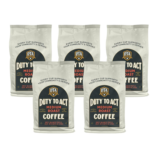 Duty to Act Medium Roast Whole Bean Coffee, 2 lbs (Pack of 5)