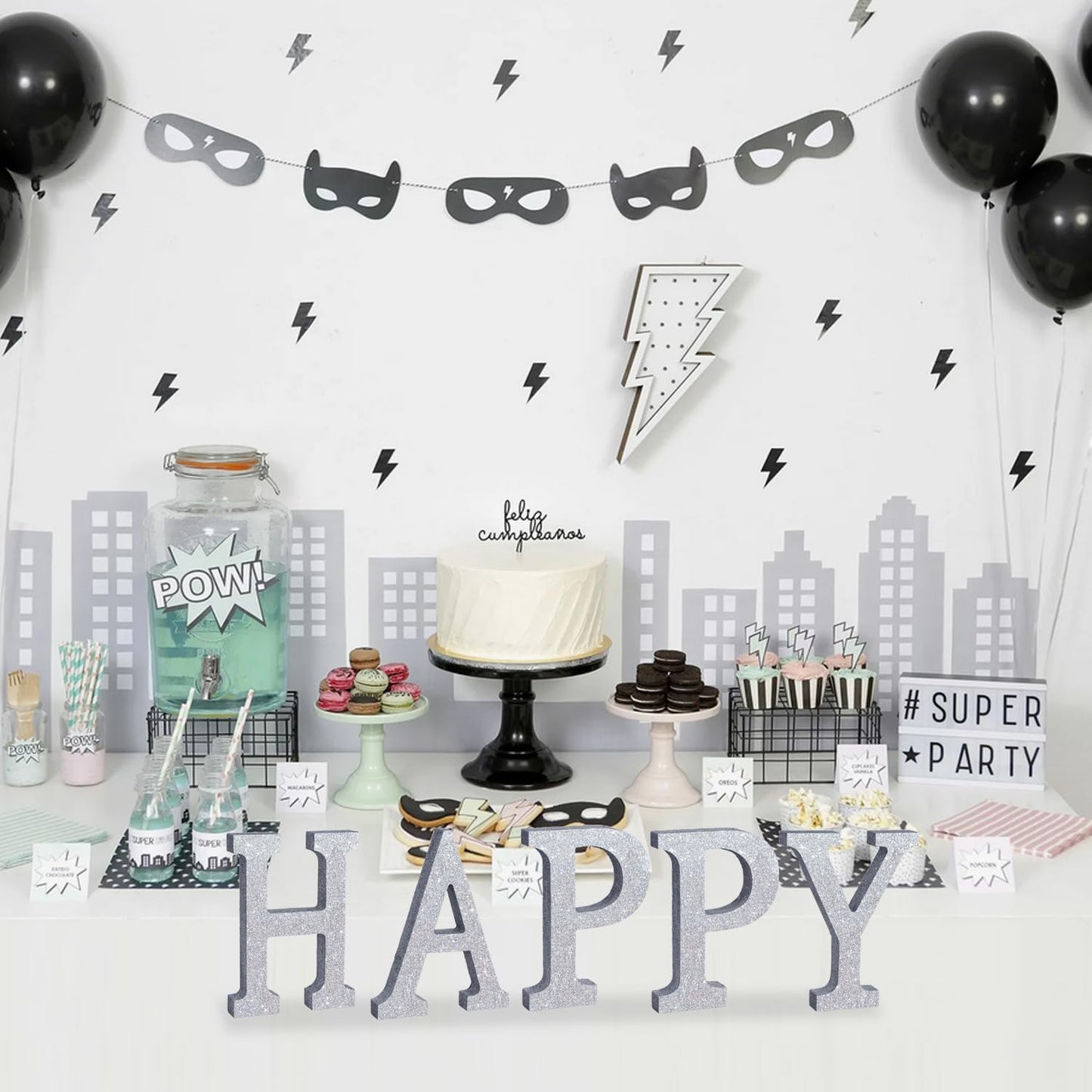 TONIFUL 8 Inch Silver Glitter Letter H Table Centerpiece A-Z Silver Birthday Party Decorations,Silver Alphabet H for Birthday,Chrismas,Graduation,Bridal Shower,Wedding,Anniversary Party Supplies