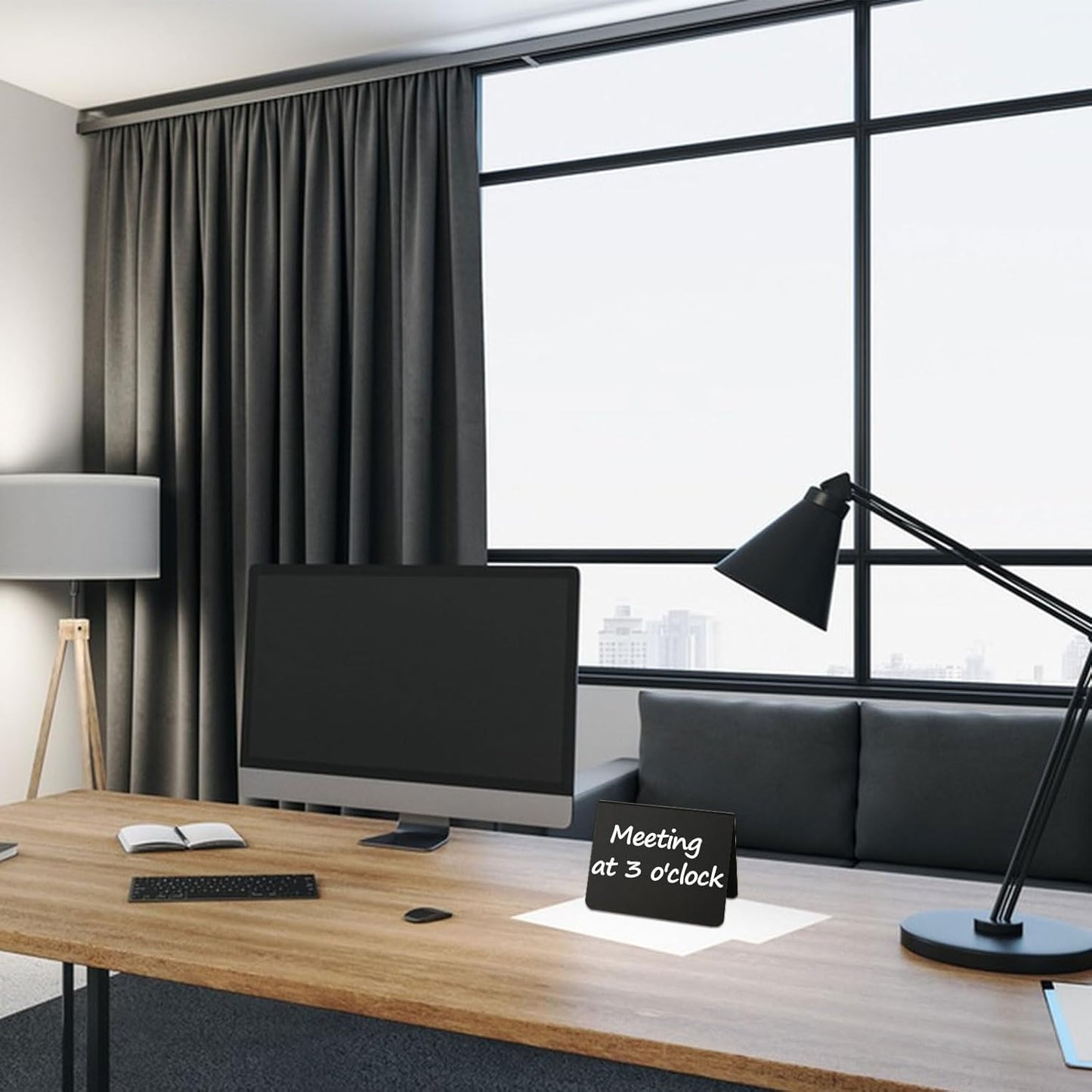 40 Pack Mini Chalkboard Signs for Food, 4x3 Inches Small Chalkboard Sign with 4 Cleaning Cloth, Small Reserved Tables Sign for Wedding Party Buffet Bakery Table Signs