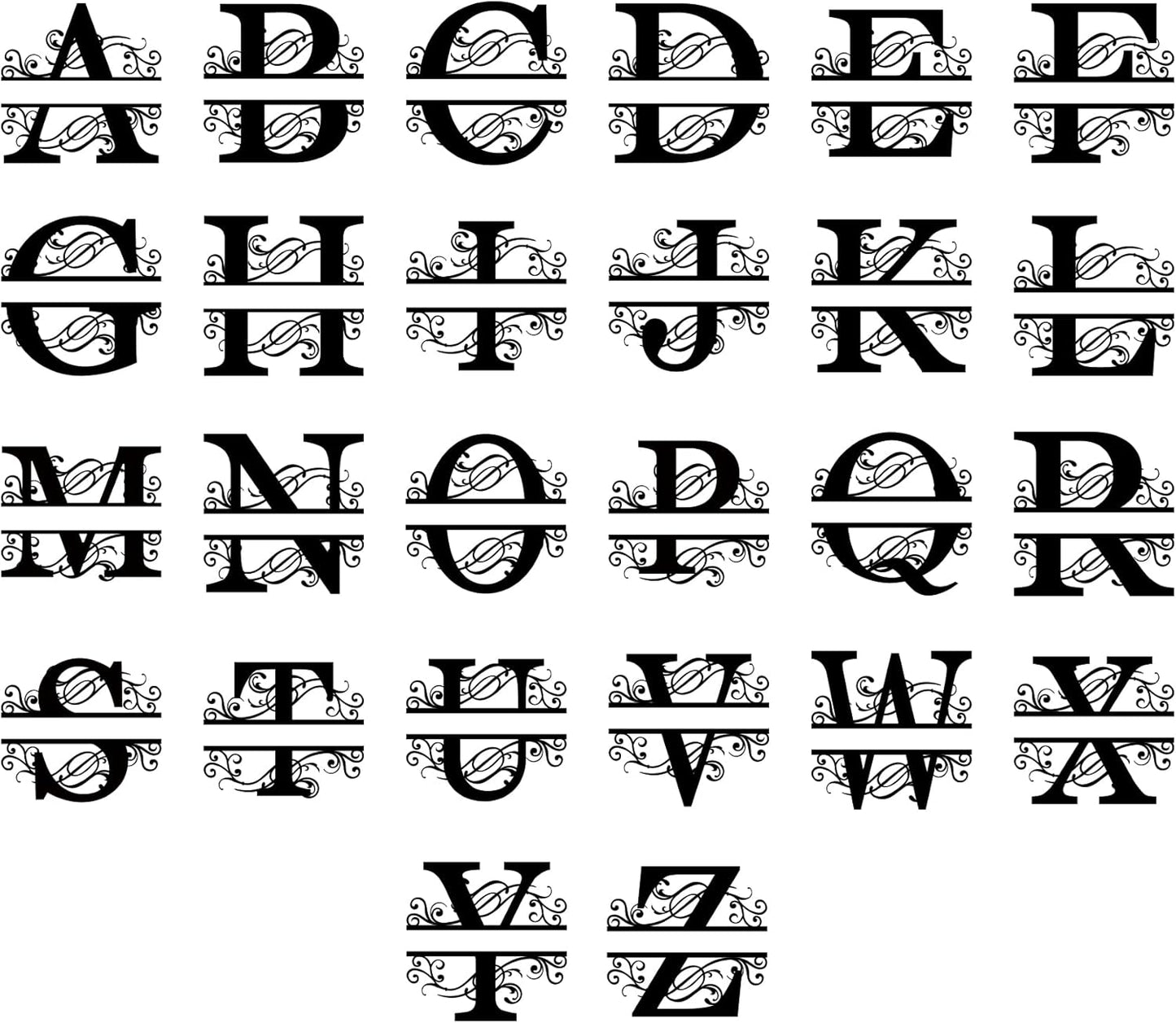 Custom Metal Name Sign | Split Letter Monogram Wall Decor | Personalized Family Name Sign | Personalized Anniversary Wedding Gift | Outdoor Metal Art | Housewarming Gift