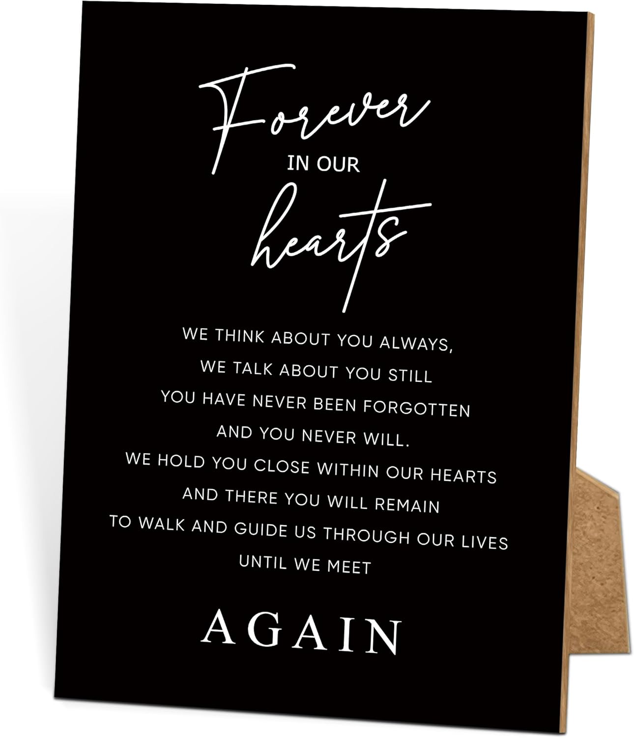 Funeral Sign, 8x11 Black Minimalist Style Loss of Loved One Memorial Sign, Funeral Decorations, Wedding Table Decor, Memorial Gifts For Loss of Loved One, Sympathy Gift, Bereavement Gifts -14