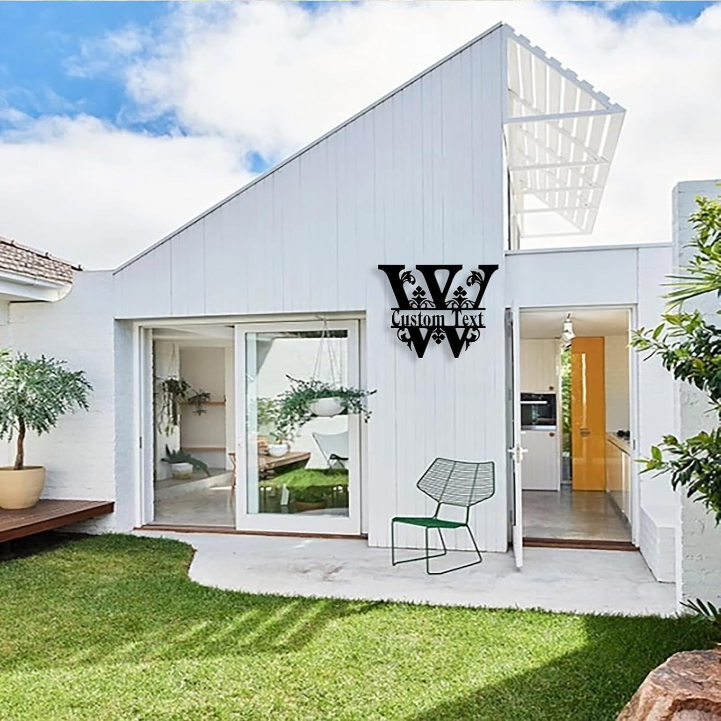 Custom Metal Name Sign, Personalized Family Last Name Signs for Home, Split Letter Monogram Wall Art Decor, Customized Metal Signs for Outdoor, Personalized Wedding Housewarming Gift