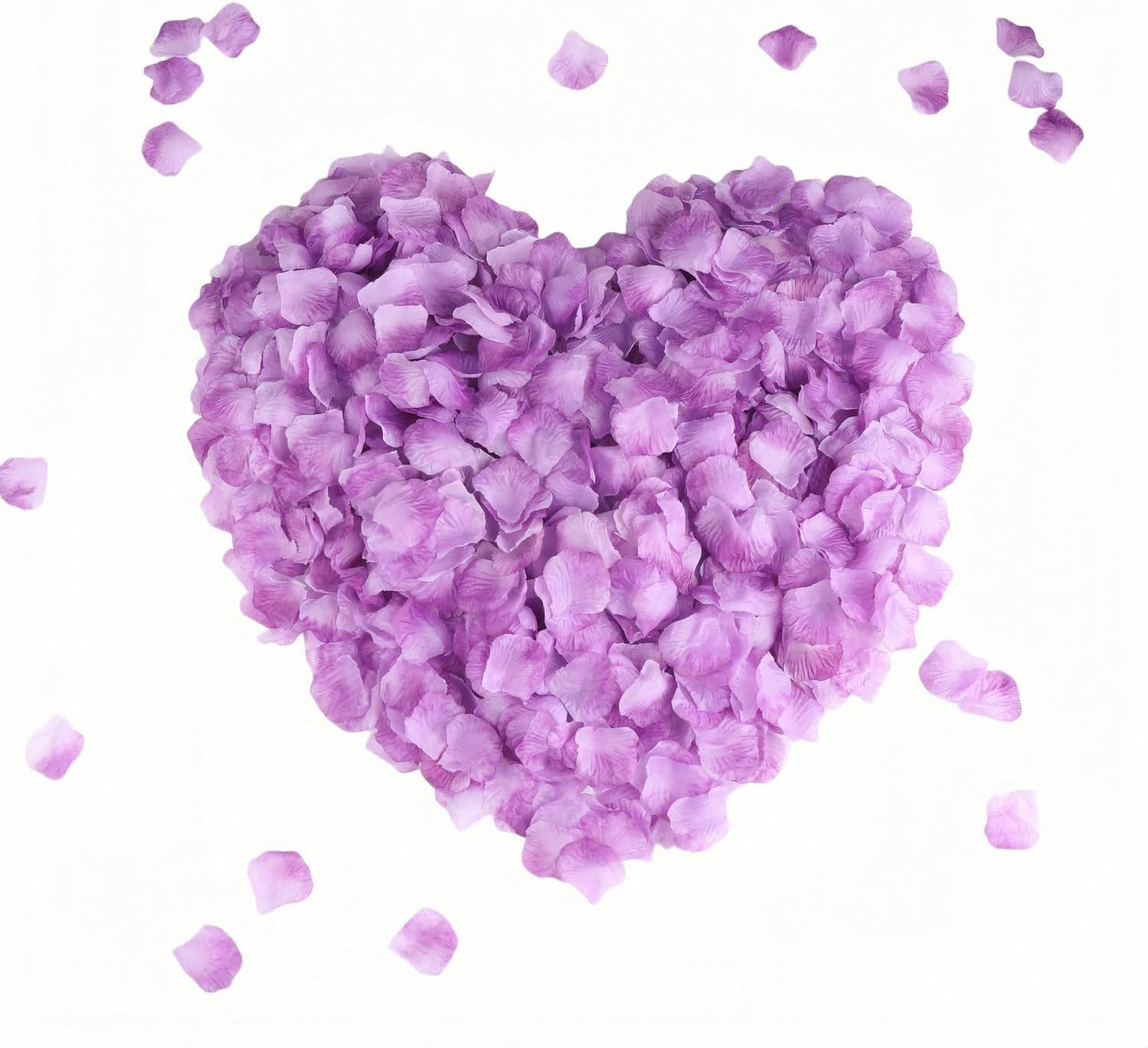 CODE FLORIST 2200 PCS Light Purple Silk Rose Petals,Lavender Petals Lilac Petals forWedding Flower Decoration