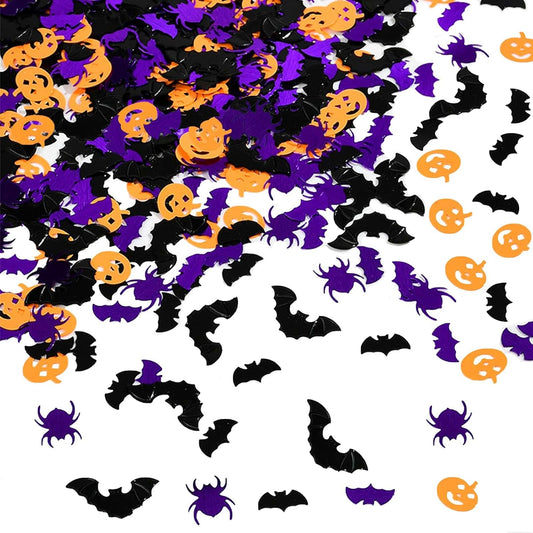 Halloween Confetti Glitter,Confetti Sprinkles Bats Spider Glitter Pumpkin Glitter Table Scatter for Halloween Table Decorations 60g