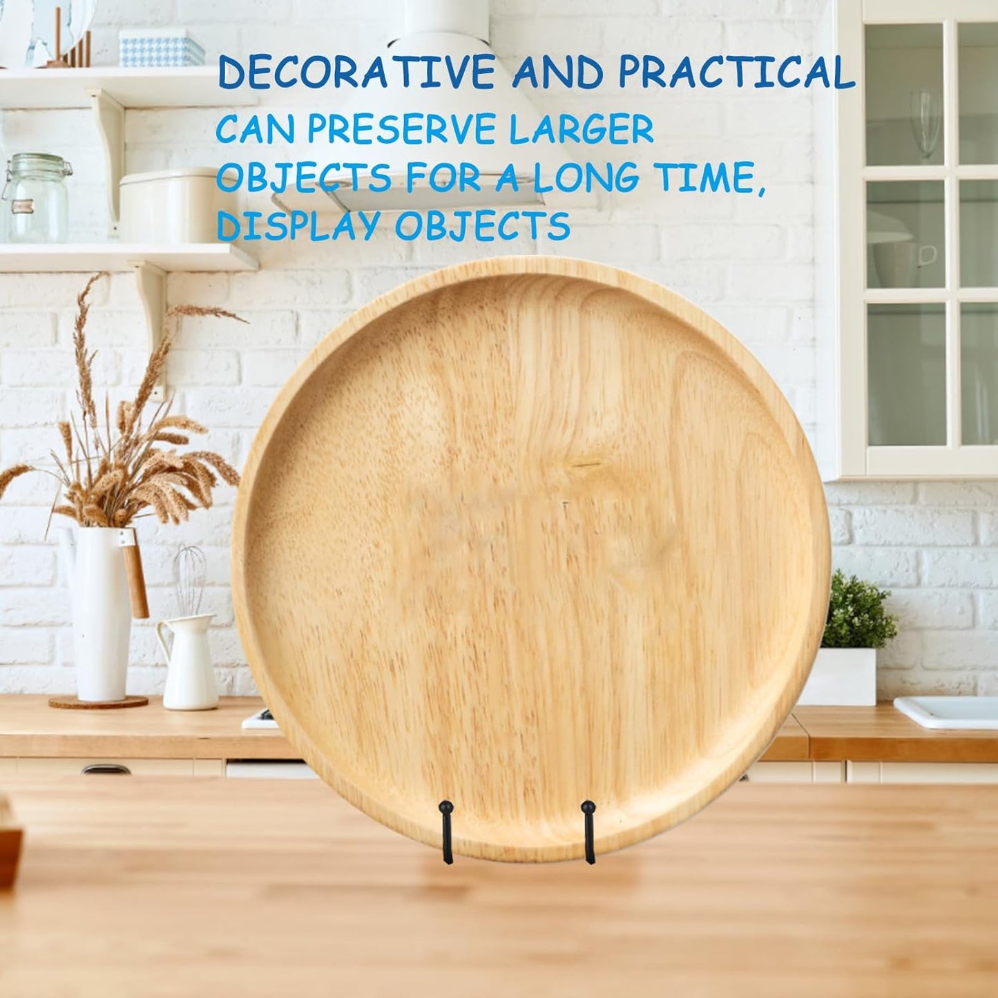 Decolore 5 Pack 12 Inch Black Picture Stands Plate Stands for Display Large Book Stands for Picture, Decorative Plate, Book, Frame, Tabletop Poster