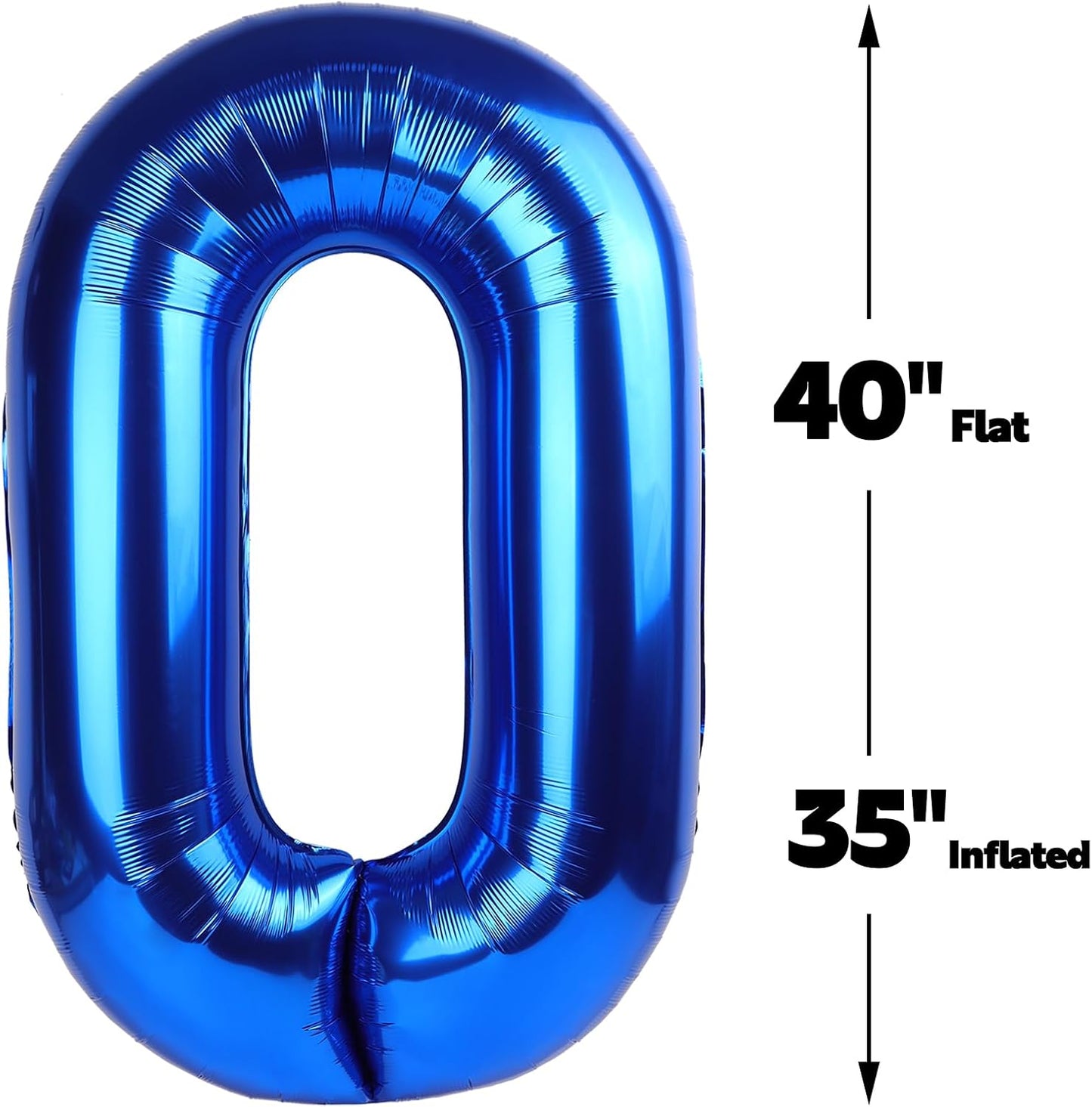 Blue Jumbo Number 70 Balloon 40 Inch, Women Men 70 Birthday Supplies, Foil Helium 70 Birthday Giant Balloon, Mylar Blue Number Balloons Anniversary Decorations