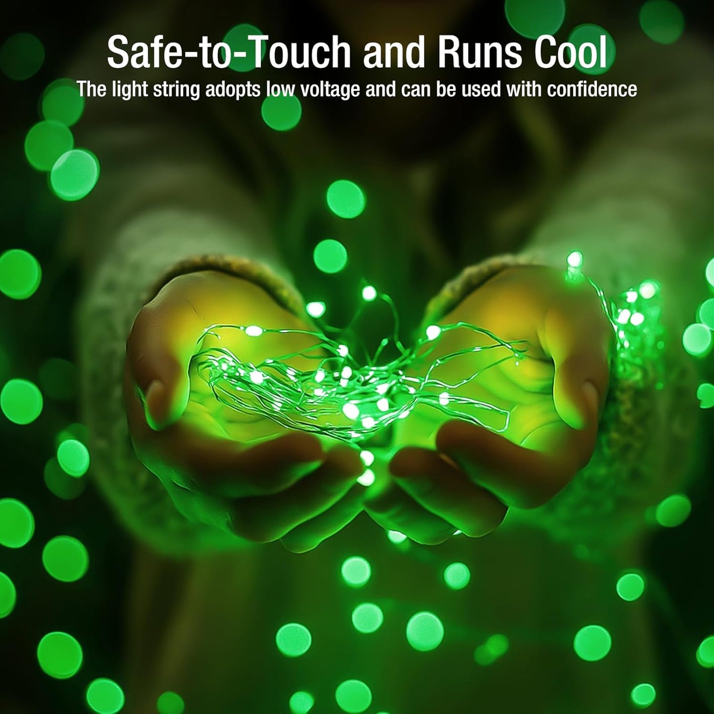 6 Pack Fairy Lights Battery Operated - 7ft 20 Led Twinkle Lights 3 Modes, Bulk Mini String Lights Waterproof for Mason Jars Vases DIY Party Wedding Decoration Christmas - Green