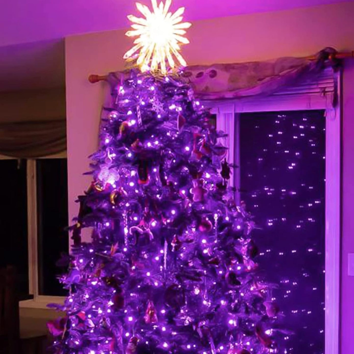 16 Pack 30 Led Fairy Lights Battery Operated String Lights 10 Feet Waterproof Twinkle Lights Mason Jar Purple