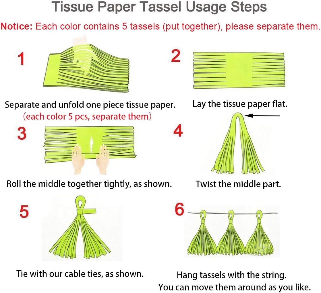 Sparkly Paper Pennant Banner Triangle Flags Bunting 8.2 Feet and Tissue Paper Tassels Garland 15 pcs for Baby Shower, Birthday Party Decorations, Metallic Gold