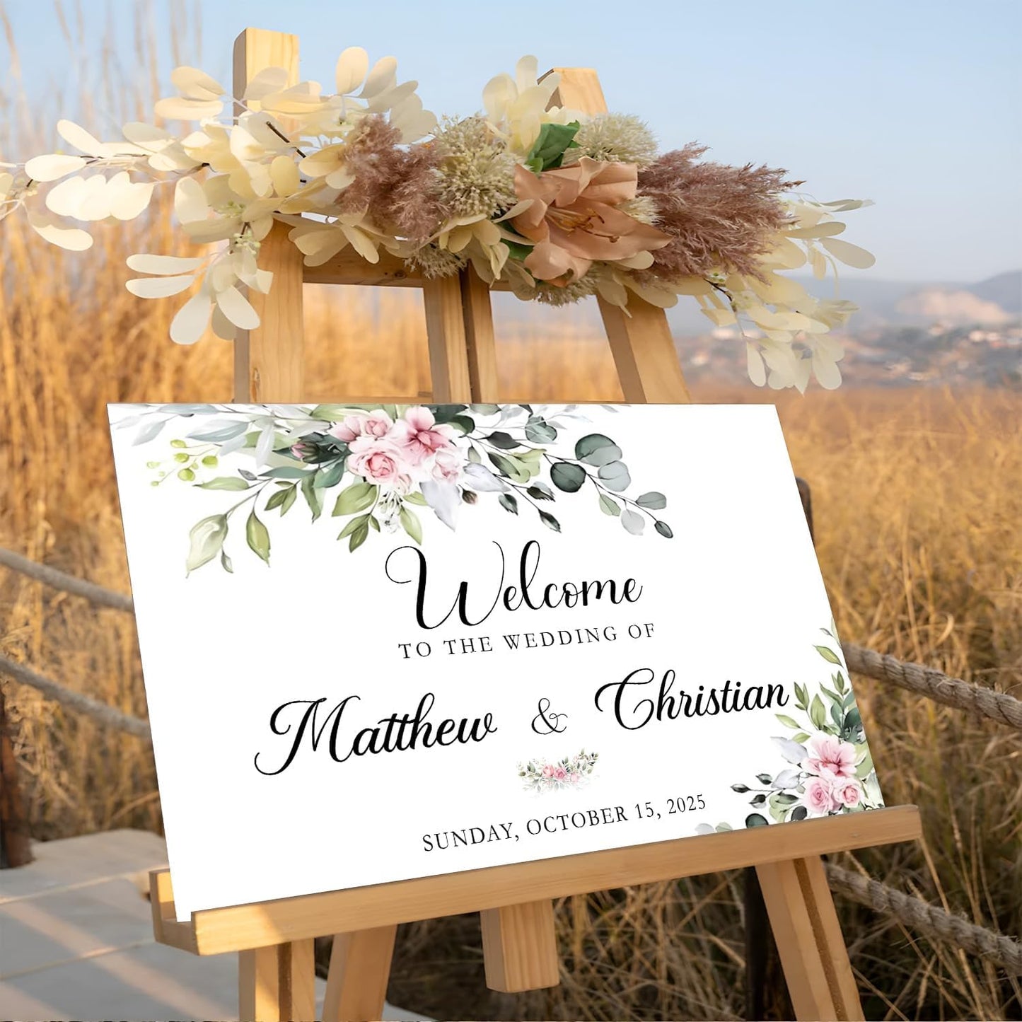 Welcome To Our Wedding Sign, Custom Wedding Welcome Sign, Easel Stand For Wedding Sign, Engagement Yard Sign, Reserved Table Signs For Wedding, Signs For Wedding