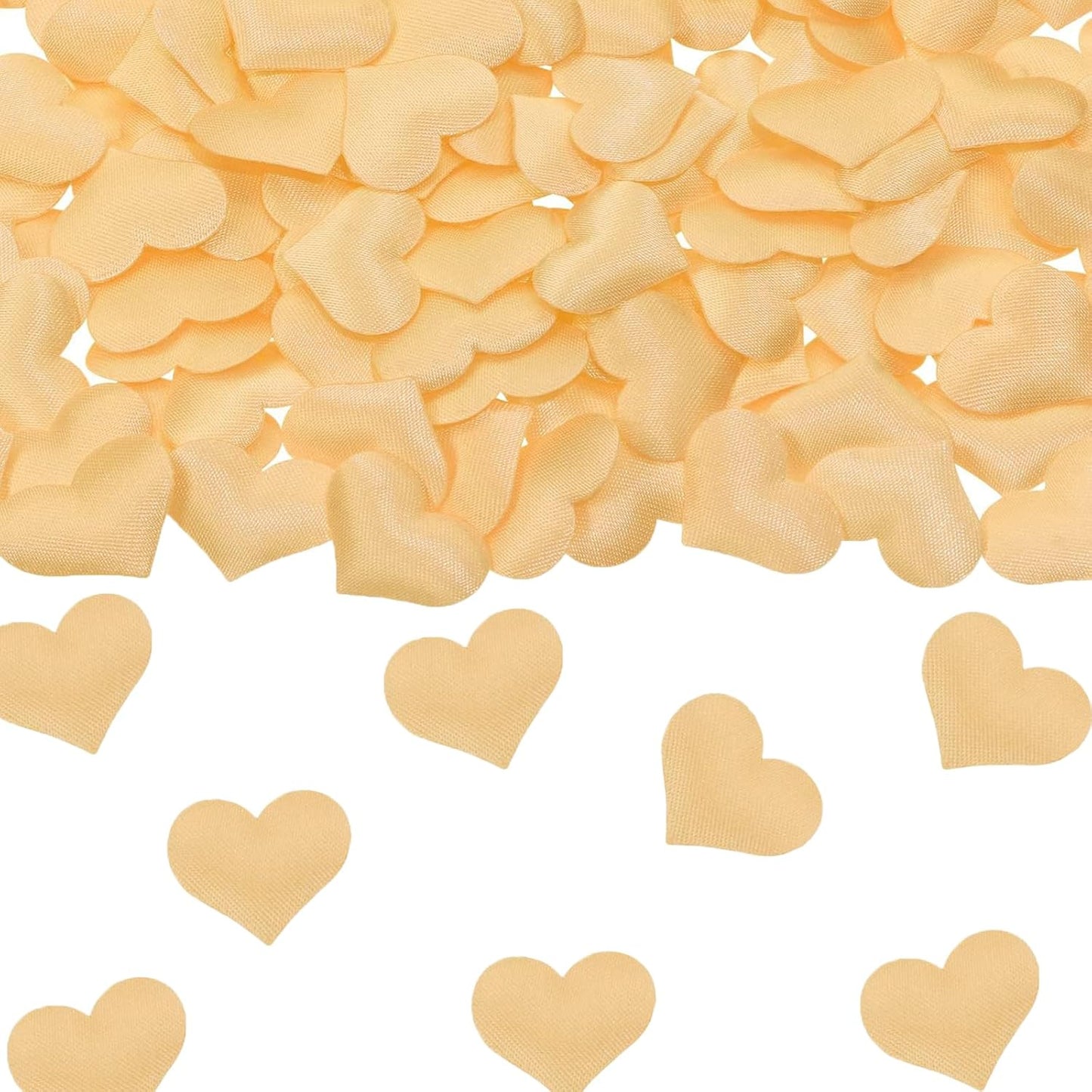 100pcs Champagne Heart Sponge Confetti Decor Heart Confetti Heart Shape Petals Scatter Confetti Table Wedding Decor Valentine’s Day Confetti for Wedding Valentine's Day Party Supplies