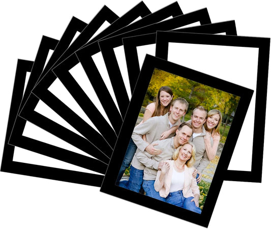 Magnetic Picture Frames with Black Border(3.5"X5",10 Pack),Magnet Photo Frame Pockets/Holder,Decorations for Home/Office/School/Classroom/Party