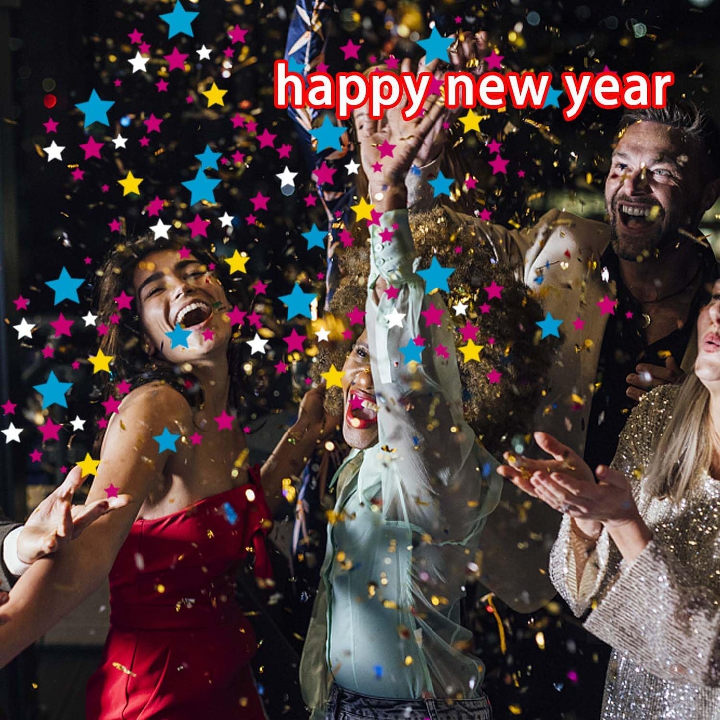 [6 Pack] 12 Inch Confetti Cannon Party Poppers Party Supplies, Air Powered | Launches 20-25ft | Celebrations, New Year's Eve, Christmas Birthdays,Easter and Weddings,Graduation ceremony