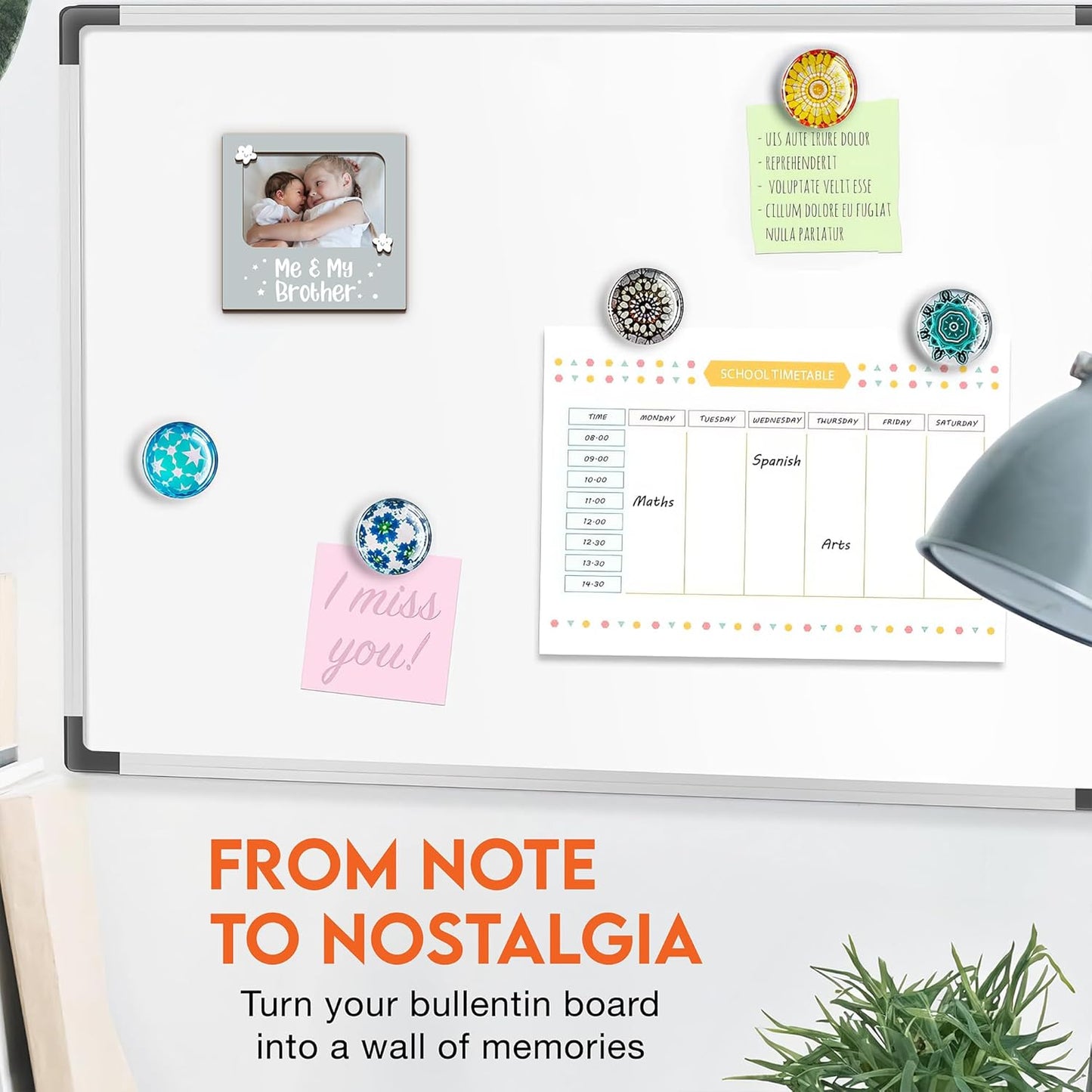 Magnetic Picture Frames - ME & MY BROTHER - Christmas Gift Birthday Gift for Big Sister, Big Brother - Unique Magnet Photo Frame For Siblings - Magnetic Frames for Refrigerator, Locker & More