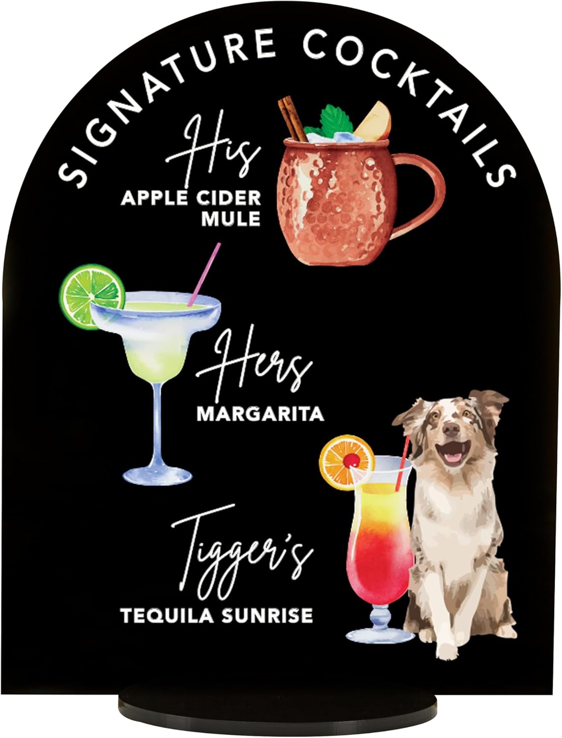 Pet Signature Drink Wedding Signs