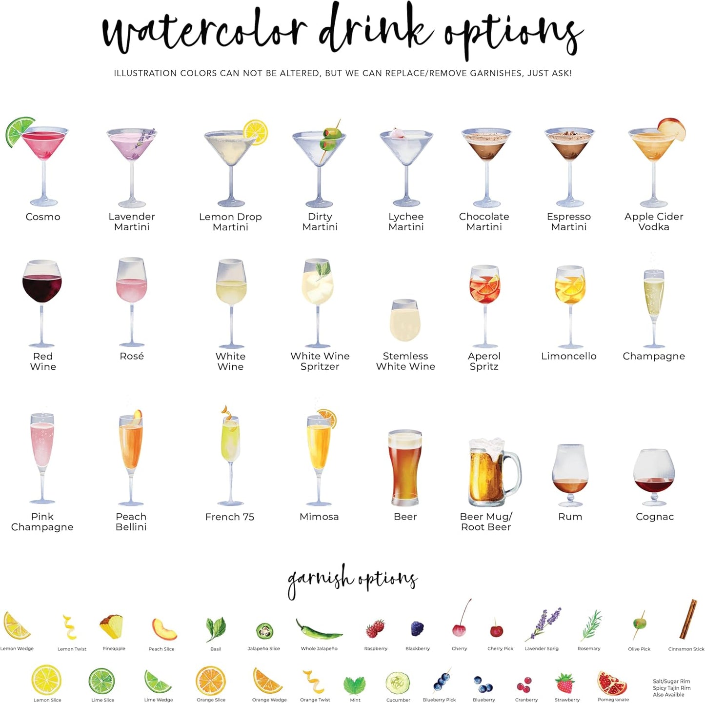 Pet Signature Drink Wedding Signs