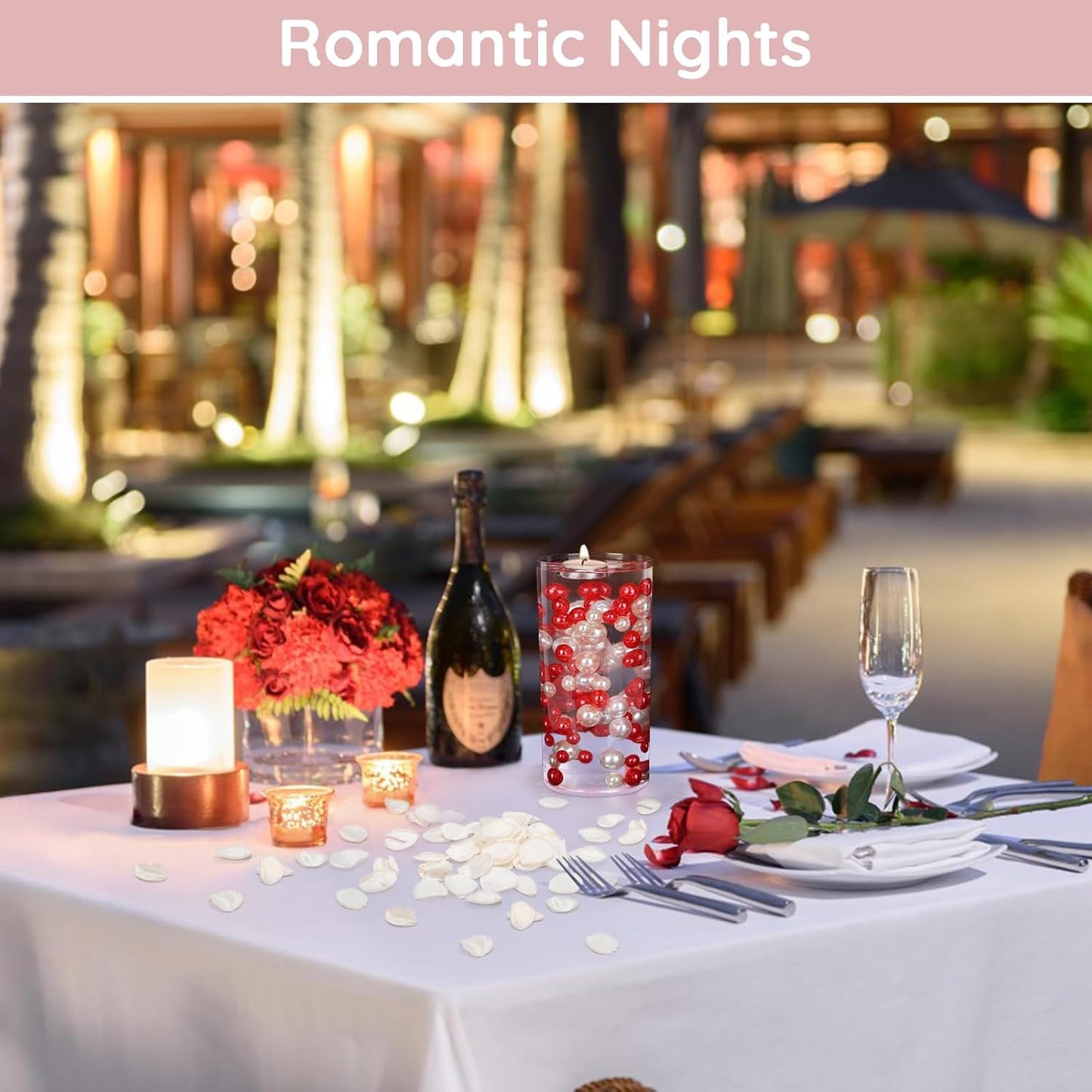 SUREAM Ivory Rose Petals, 600 Pcs Silk Flower Petals for Wedding Decorations, Artificial Petals for Table Centerpieces Party Bridal Showers Birthday Wedding Ceremony Decor