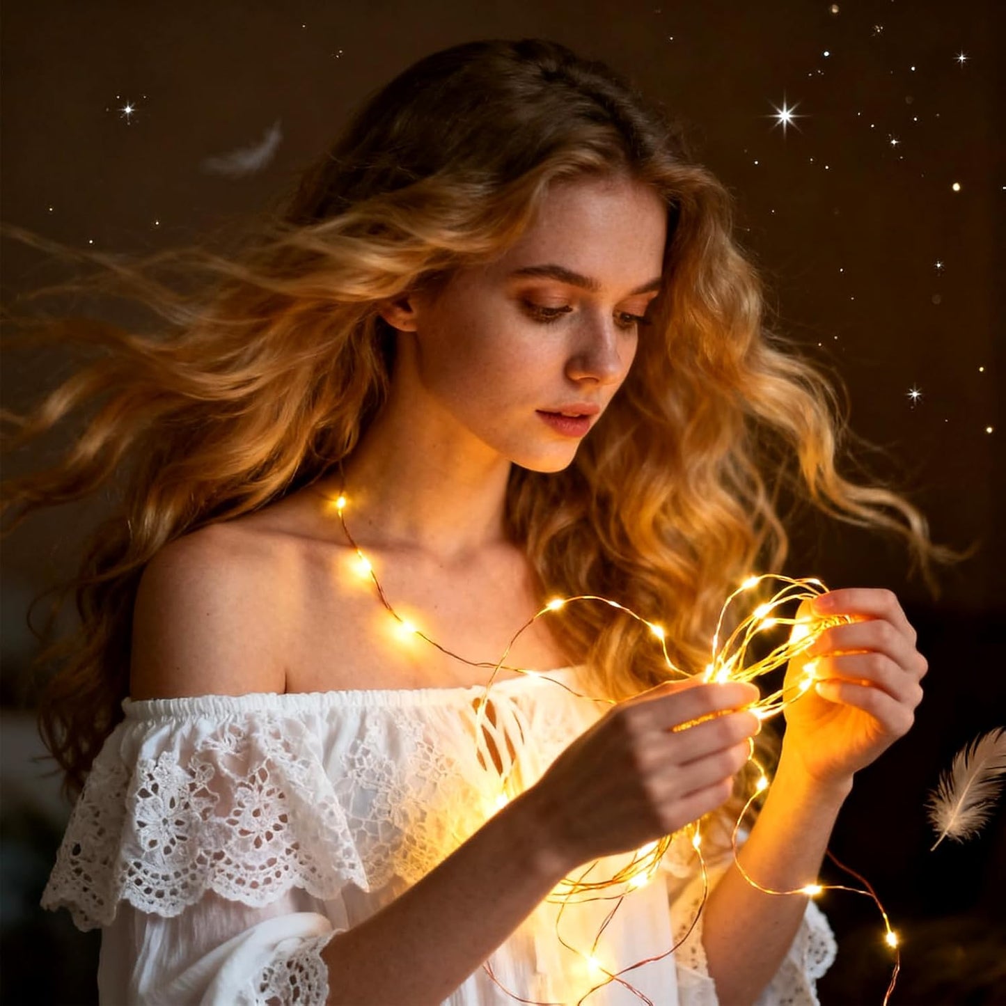 ZNYCYE 10 Pack Fairy Lights with Timer,10ft 30 LED String Lights 8 Modes Fairy Lights Battery Operated Waterproof for DIY Wedding Party Bedroom Mason Jars Christmas Decorations (Warm White)